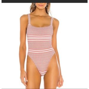 Fella Andre One Piece in Coco & Cream Check women’s size S